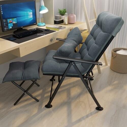 Living Room Foldable Chaise Lounge Student Dormitory Computer Leisure Single Armchair Home Furniture Balcony Lazy Backrest Chair