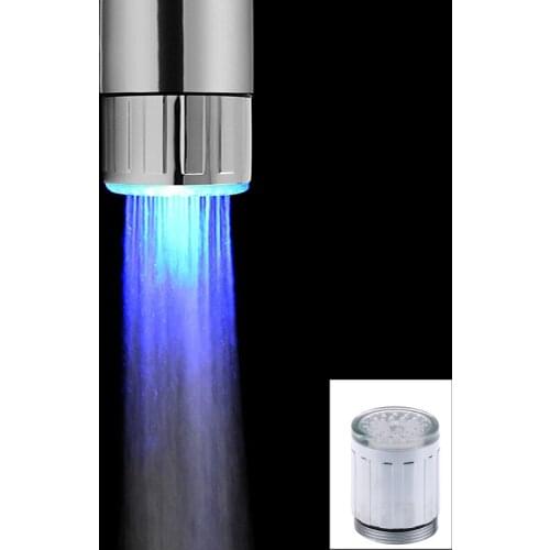 Household Led Water-powered Luminous Faucet 7 Color Temperature Sensor Light Faucet Kitchen Accessories Bathroom Shower Faucet