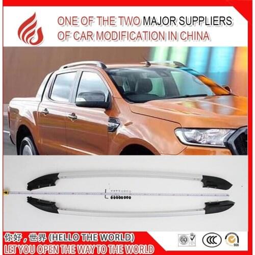 High quality Aluminium Alloy screw install side rail bar roof rack for Ranger 2011 2012 2013 2014 2015 2016 2017