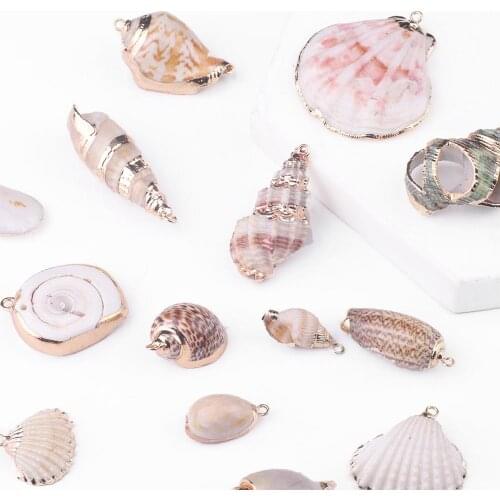 2-20pcs Natural Shell Pendant Conch Shell Charms Beads Pendant For Jewelry Making DIY Earring Necklaces Bracelet Accessories