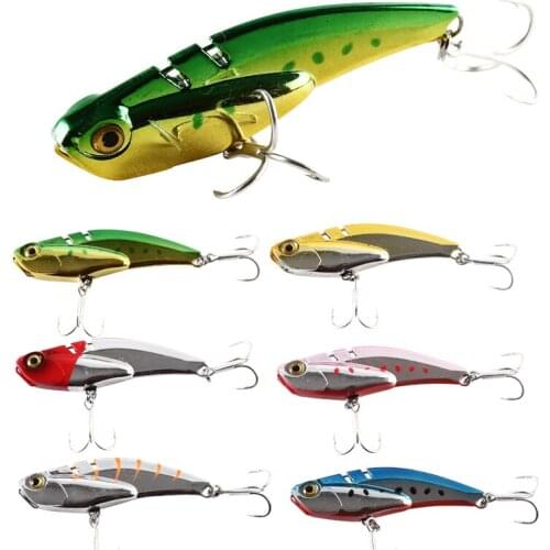 2018 AZJ 18g/68mm Sinking VIB Fishing Lure Swimming Bait Casting Ocean Boat Fishing Rock Peche