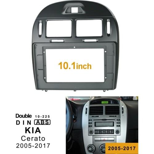 2Din 1Din Car CD DVD Frame Audio Fitting Adaptor Dash Trim Kits Facia Panel 10.1inch For Kia CERATO 2017 Double Din Radio Player