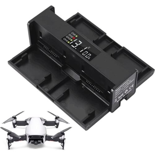 4 in 1 Fast Charger for DJI Mavic Air Smart Charging Hub Portable Mini Folding Charger Drone Flight Battery Manager with Display