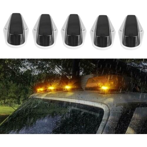 5Packs LED Cab Roof Running Lights W/Wiring Pack for Ford F-150 F-250 F-350 1973-1997 Pickup