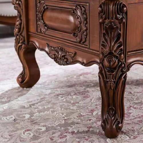 American solid wood factory European solid wood tea table American square living room home small tea table furniture tea table