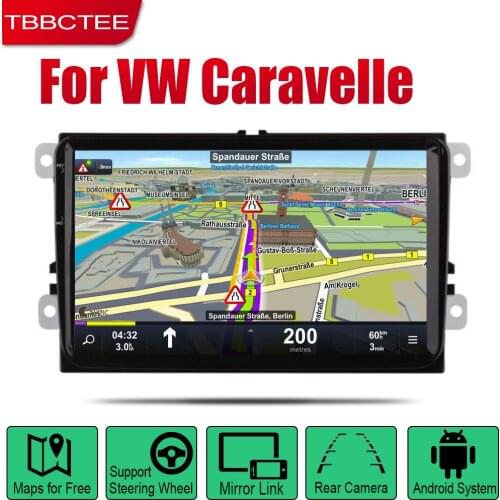 Android Auto Radio For Volkswagen VW Caravelle 2010 2011 2012 2013 2014 2015 Car Multimedia Player GPS Navigation System Radio