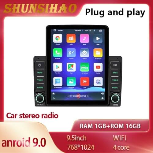 Ouchuangbo Android 9 car radio GPS navigation 9.5inch WiFi Bluetooth multimedia video player mobile Internet 1GB + 16GB