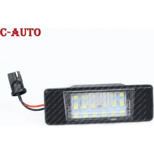 Car 2pcs Error Free LED License Plate Light white Number Plate Ligh For Nissan Qashqai Pathfinder R51 JUKE Primera P12 X-trail