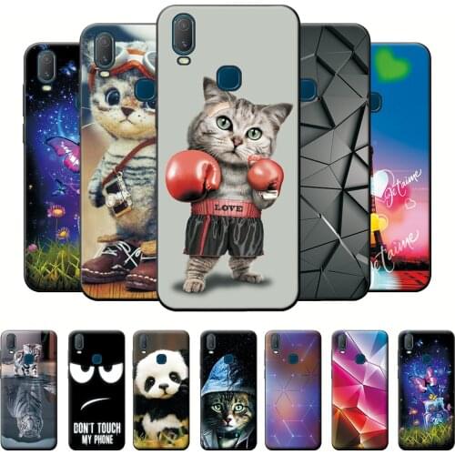 VIVO Y11 2019 Case Soft Silicone Back Cover For Vivo Y12 Black TPU Bumper VIVO Y11 2019 Phone Cases For Vivo Y17 Y3 Y15 Cases