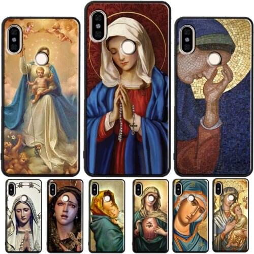 Virgin Mary Case For Xiaomi Redmi 9 9A 9C 7A 8A 9T Back Cover For Redmi Note 10 Pro 7 8 9 Pro 8T 9S