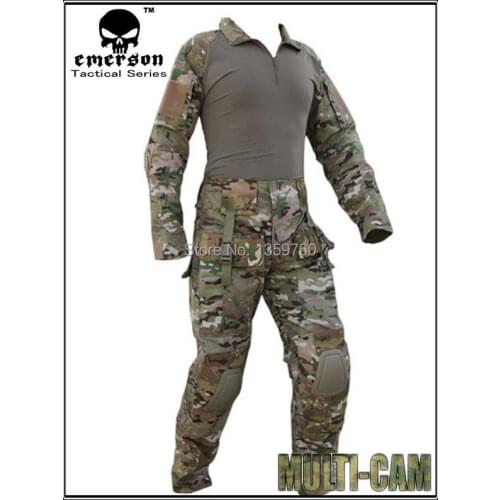 EMERSON Combat BDU Shirt & Pants & pads combat uniform Tactical Military Multicam military camouflage uniform BD2711