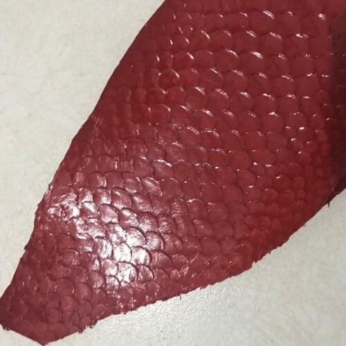 FS020 Red Color Fish Skin