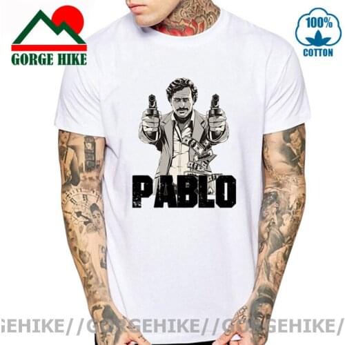 GorgeHike Pablo Escobar T Shirt Plata O Plomo Colombia Kartel COCAINA T-shirt Cool Casual pride t shirts men Unisex New Fashion