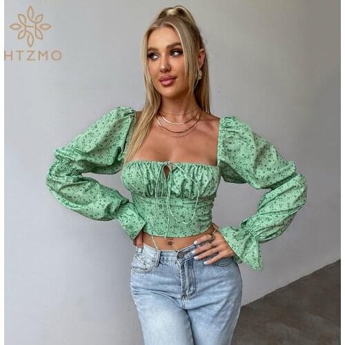 HTZMO Green Blouses