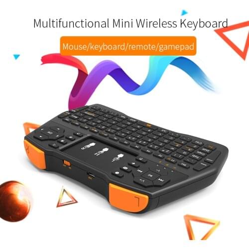 I8 Plus Mini 2.4GHz Wireless Keyboard With Touchpad No Backlit English Russian Air Mouse Remote Control For Android TV Box PC