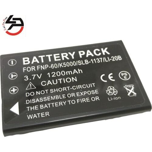 Laipuduo NP-60 NP60 Battery for Fujifilm FinePix F401, F410, F601, M603, DC-T50,DC6300,DC630C