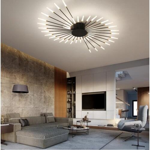 Modern fireworks Chandelier Lights For Foyer Study Living Room Bedroom Kitchen Hall Lighting Indoor Led Ceiling Chandelier Lamp