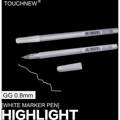 Touchnew 12Pcs Highlighter Liner Sketch Markers White Ink Art Drawing Micron Grafiti Pen Design School Drawing Supplies
