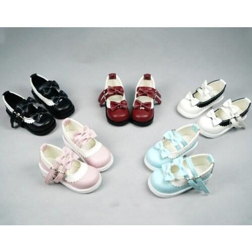 1/4 1/3 scale BJD SD doll Bowknot Princess shoes for MSD SD13 girl doll accessories . not include doll and other C0596