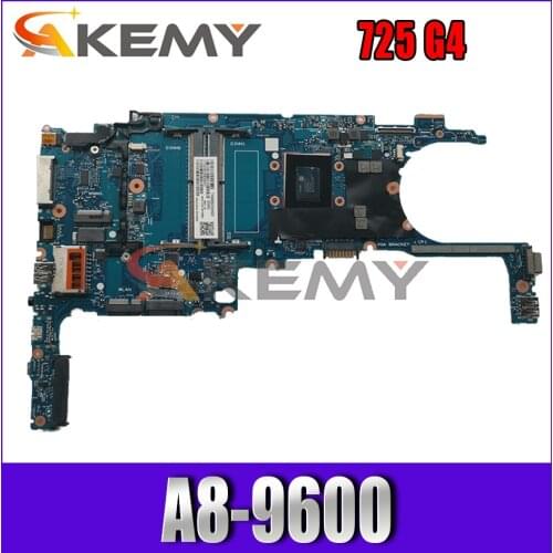 Akemy Brand NEW For HP EliteBook 725 G4 laptop Motherboard 6050A2834801-MB-A01 A8-9600 911737-601 Mainboard 100%TESTED
