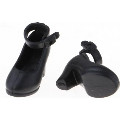 Fashion Doll Black Doll High Heel Shoes For 1/6 BJD Dolls Accessory