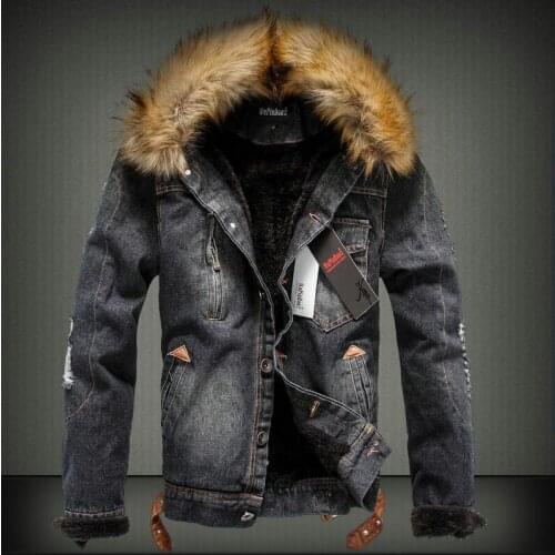 Moringcute Men's Denim Parkas