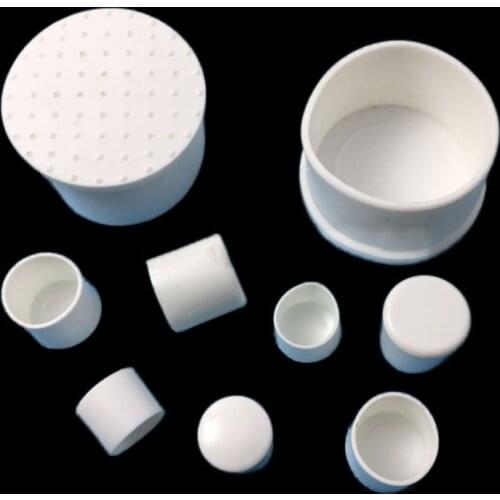 2/4/8Pcs 10~50mm Round White Table Chair Feet Stick Cover Clear Tube Pipe End Caps Anti Skid Furniture Protector
