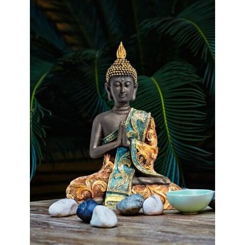 Wholesale Buddhist supplies # home family Bless Safe good luck Buddha -Southeast Asia Sleeping Buddha art statue
