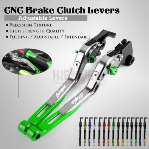 CNC Brake Handle Bar Lever Extendable Folding Adjustable Brake Clutch Levers For KAWASAKI NINJA GTR1400 CONCOURS 1400 2007-2019