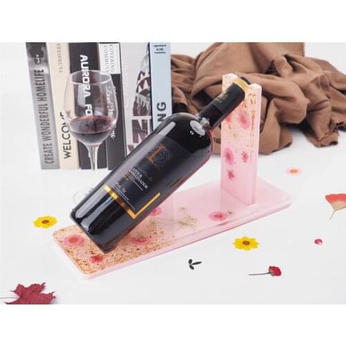 DIY Crystal Epoxy Resin Mold Wine Rack Silicone Mold Wine Tray Wine Bottle Holder Home Decoration Silicone Mold For Resin