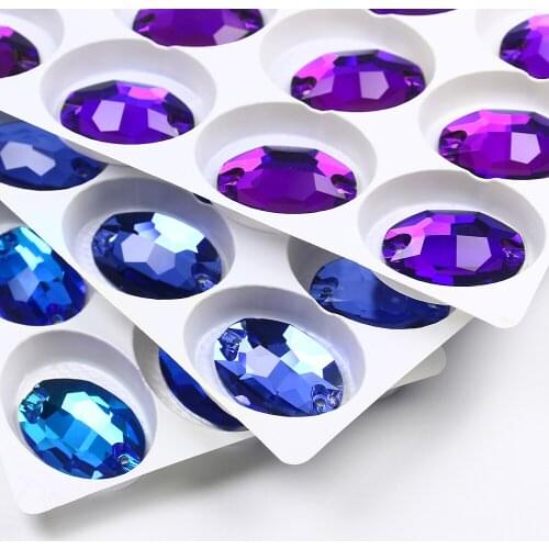 16*11mm sew on Rhinestones cristal flatback glass Strass stones and crystals sewing rhinestone glitter For needlework shoes