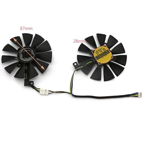 DC 12V 87MM Graphic Card Cooling Fan PLD09210S12HH Video Card Fan for ASUS DUAL GeForce GTX1060 1070 Repair Part