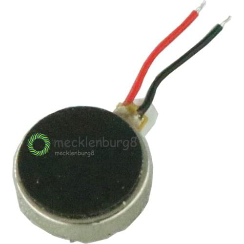 2 pcs. Coin Flat Vibrating Micro Motor DC 3 V 8 mm for Pager and Mobile Phone