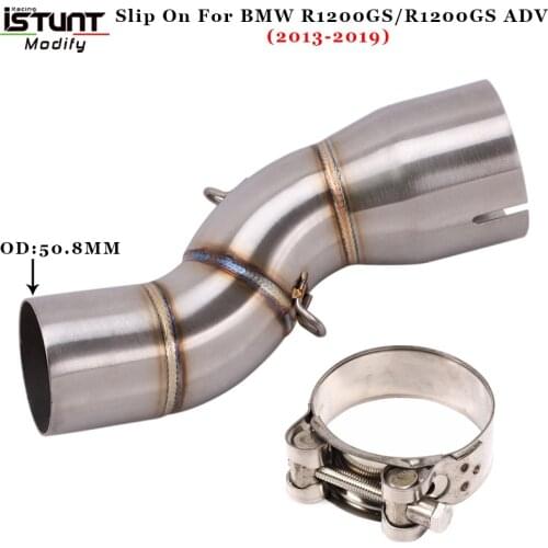 2013 2014 2015 2016 2017 2018 2019 Motorcycle Exhaust For BMW R1200GS r1200gs ADV Modified 51mm interface middle Link Pipe