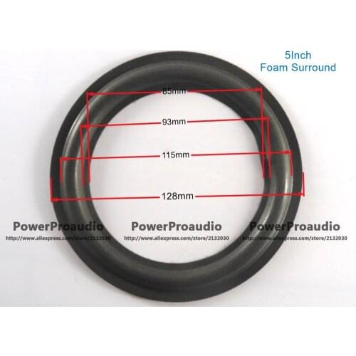 50PCS 5 inch foam speaker surround repair part --for Woofer / Bass