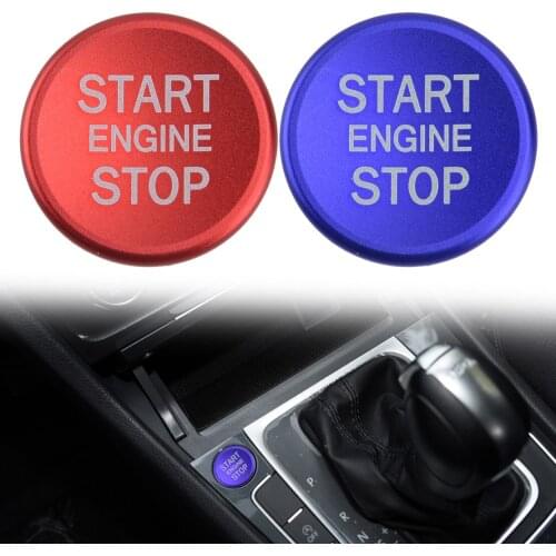 Car Aluminum Alloy Engine Start Stop Push Switch Button Cover Trim Fit for VW Golf 7 MK7 GTI R Jetta CC Arteon
