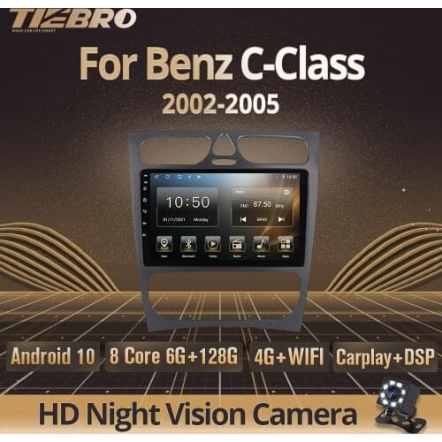 Tiebro 2DIN Android10.0 Car Radio For Benz C-Class W203 C200 C320 C350 CLK W209 2002-2005 Car Receiver GPS Navigation Auto Radio