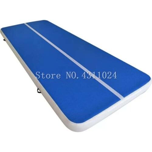Free Shipping 6x1x0.2m Blue Inflatable Gymnastics Mattress Gym Tumble Airtrack Floor Tumbling Air Track For Sale Come With Pump