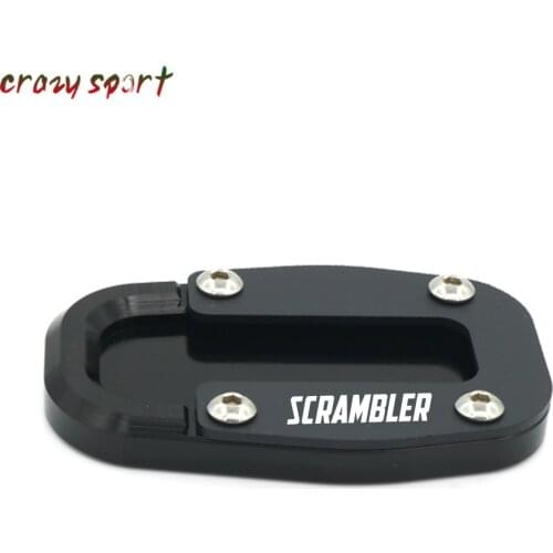Side Kickstand Stand Extension Support Plate For Ducati Scrambler Classic 2015 2016 2017 Motorocyle Accessories