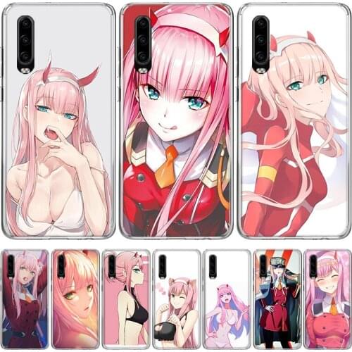 Zero Two Darling In The FranXX Anime Phone Case for Huawei P30 P40 P20 P10 Mate 20 10 30 Lite Pro P Smart Z Plus + Art Shell Cov