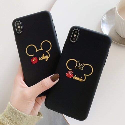 Cartoon Mouse Case Coque For iPhone 12 11 Pro 11pro Max mini SE 2020 X XR Xs MAX 7 8 6 6S Plus 5 S Silicone Phone Cover Bag Capa