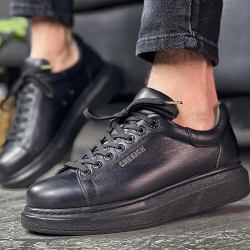 Chekich Sneakers Men Shoes White Casual Lace Up Genuine Leather Odorless Autumn Hiking Sport Walking Running Shoes Original Vulcanized Breathable Lightweight Tennis Shoes Zapatilas Hombre Comfortable Footwear CH257L V1