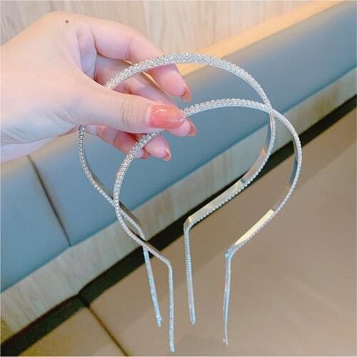 Double Row Drill Headband Hairstyle Headbands Hairpins Clips Braided Hair Tools Thin Hair Bands Styling Accessories for Women