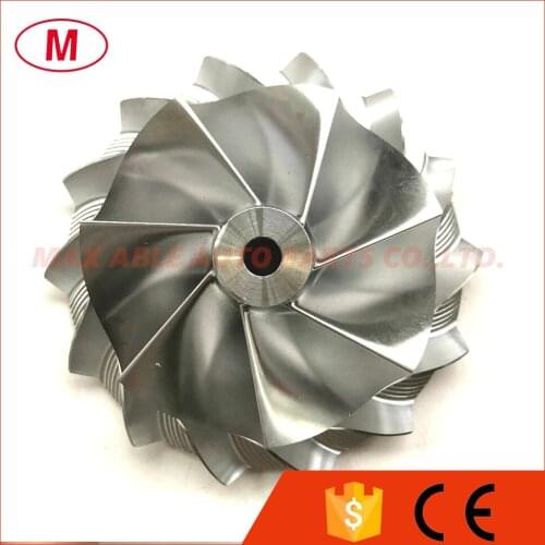 GT3584 64.97/88.00mm 7+7 blades Performance Turbo Billet compressor wheel/Aluminum 2618/Milling wheel for Turbocharger Cartridge