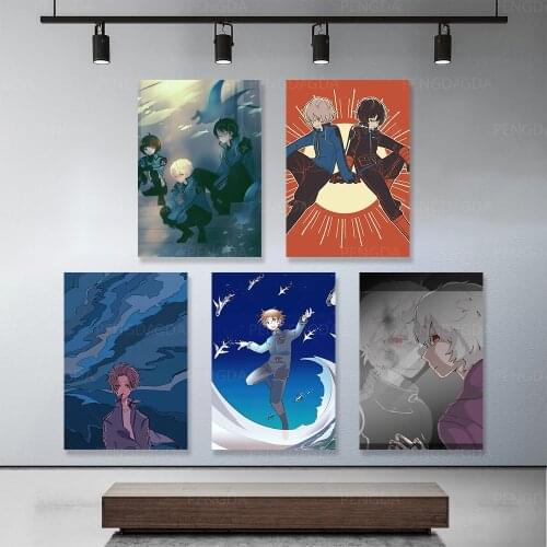 HD Prints Modern Art Modular Anime Character Canvas Boy Dolphin Painting Living Room Decoration Home Wall Posters Pictures Frame