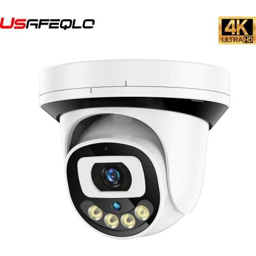 8MP 4K IP Camera POE H.265 Onvif Plastic Indoor Dome CCTV Night Vision 4MP 2K Video Surveillance Camera