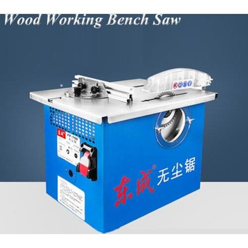 Dust-free Bench Saw 220V Wood Electric Saw Can Use 105-150mm Saw Blade Dust Free Mini Woodworking Table Saw Cutting Floor FF-150