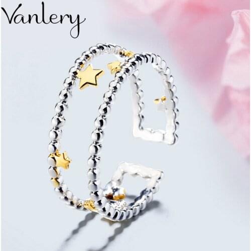 Personality Exaggerated Gothic Star Rings For Women Charm Engagement Jewelry Girls Open Finger Knuckle Rings