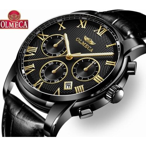 Olmeca Men's Watch With Leather Strap