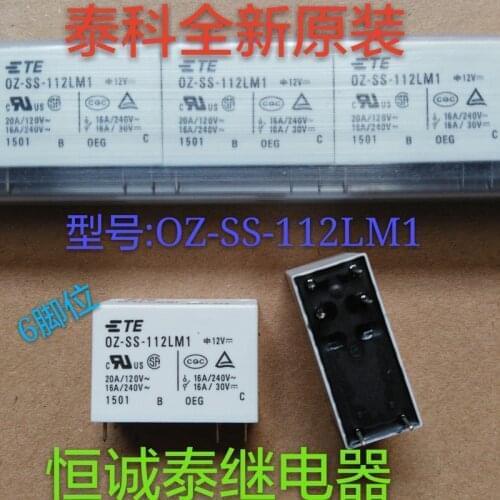 OZ-SS-112LM1 12vdc 16a 6 foot constant open high power relay